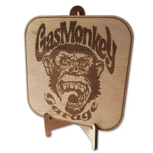 Decorativo Publicidad Madera GasMonkey