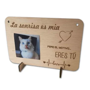 Portafotos Nacimientos Madera Sonrisa