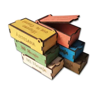 Caja para regalo personalizadda colores