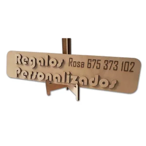 Cartel en Madera 3D personalizado