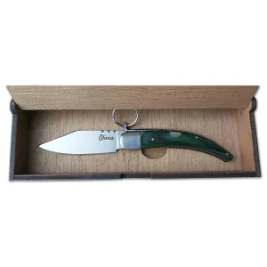 Navaja Anilla Caja Madera Universal