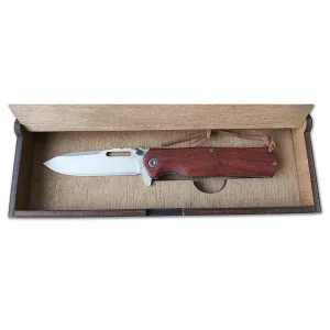 Navaja Rescate Caja Madera Universal