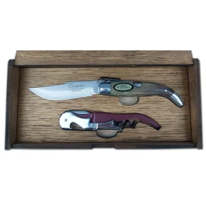 Navaja Toro Caja Madera Sacacorchos