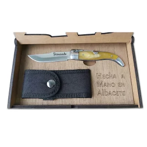 Navaja Mikarta Toro en Caja Madera Funda